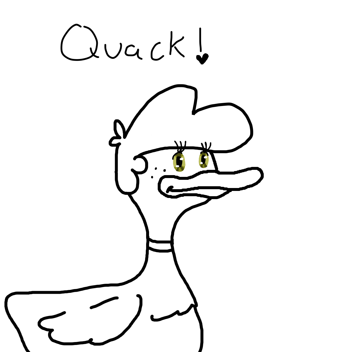 Quack! - Online Drawing Game Comic Strip Panel by CherryFlavored