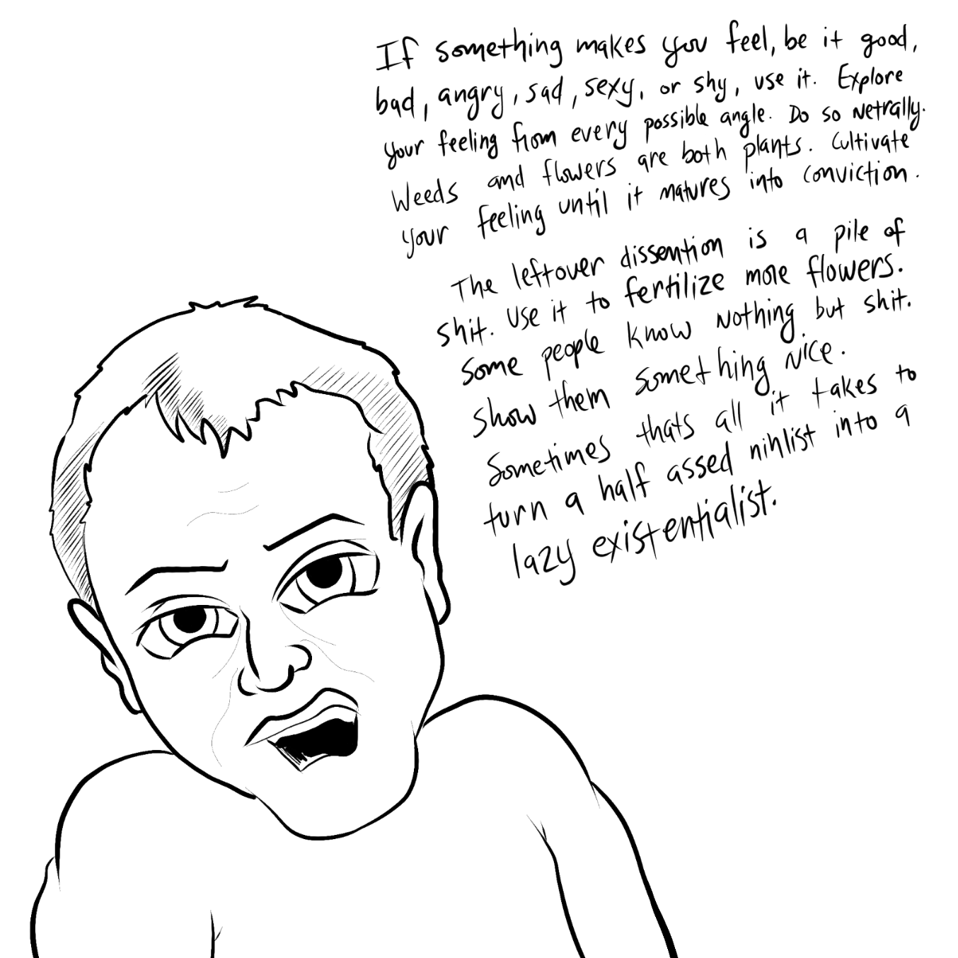 First panel in Can Ya Smell What I'm Stepping In? drawn in our free online drawing game