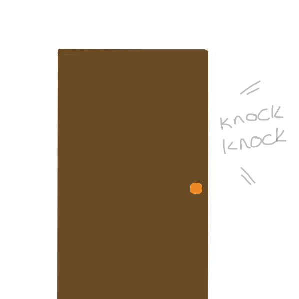 Drawing in Knock knock by Pupsicle