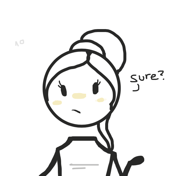 Drawing in The Big Question by Pupsicle