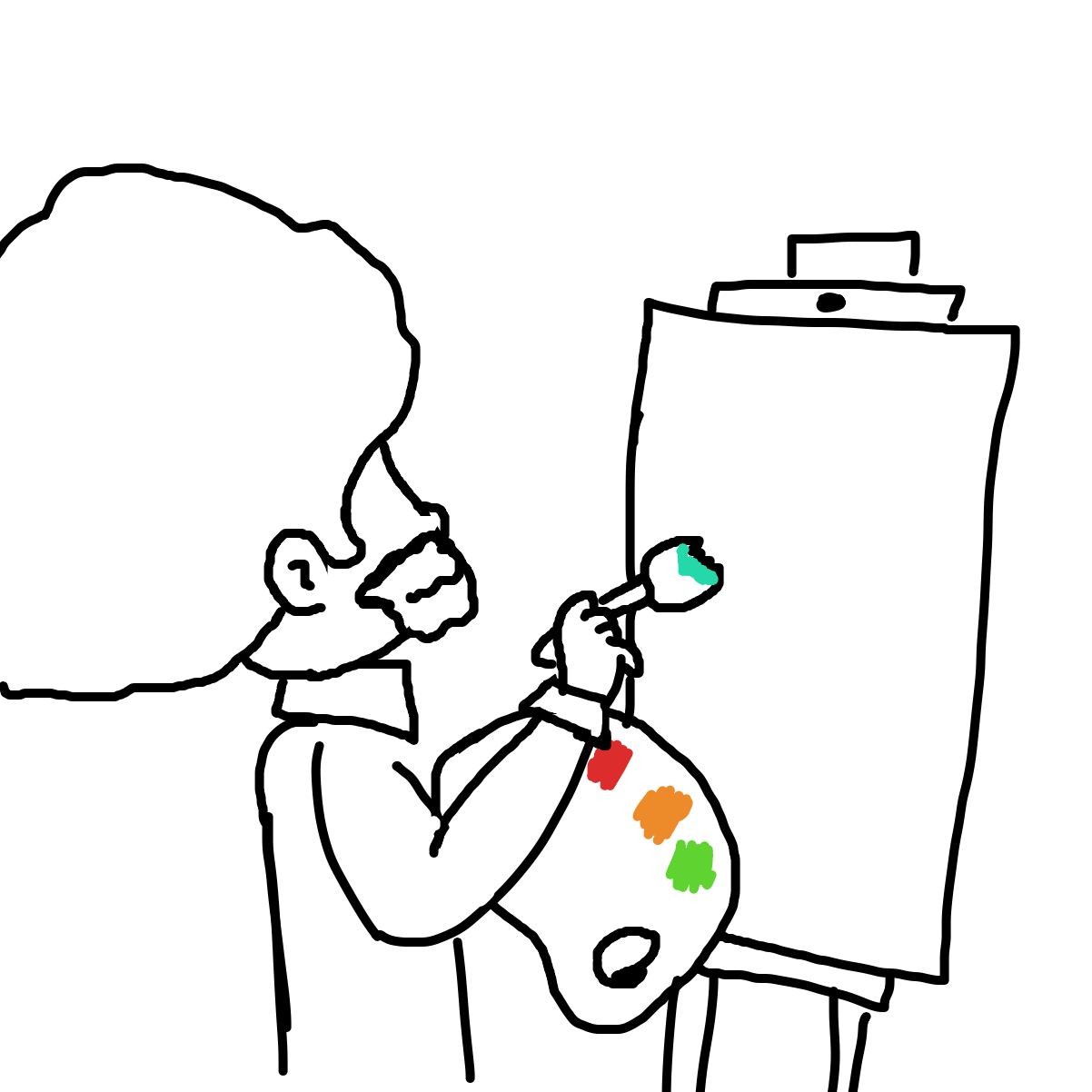 Liked webcomic Happy Little Painting