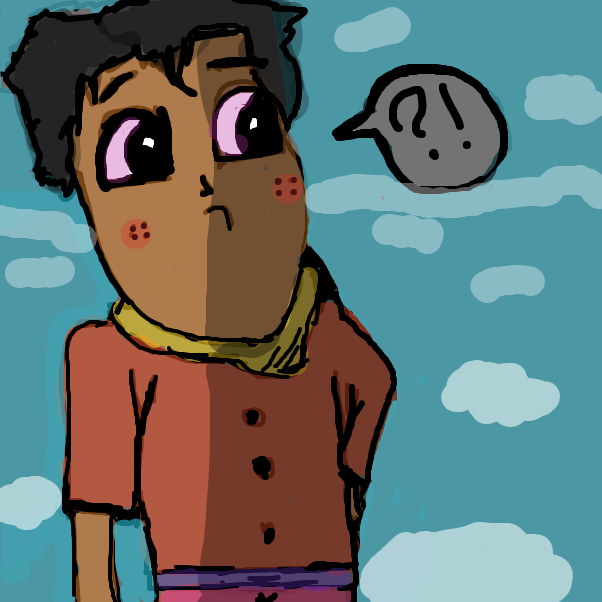 Drawing in why by green cube