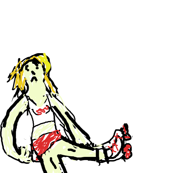 Drawing in Skating Waitress 2 by Knightofgoon