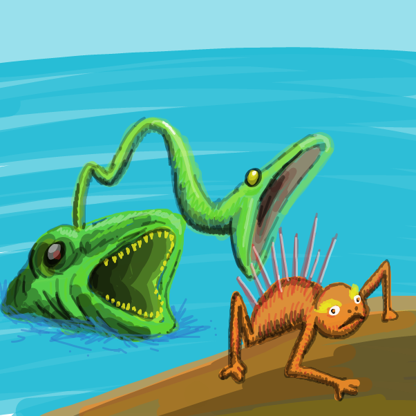 Fourth evolution - Online Drawing Game Comic Strip Panel by chin