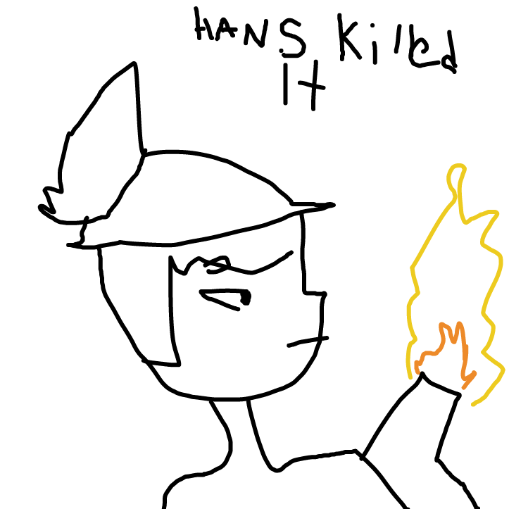 he got ze flammenwafer - Online Drawing Game Comic Strip Panel by PickleR1ck