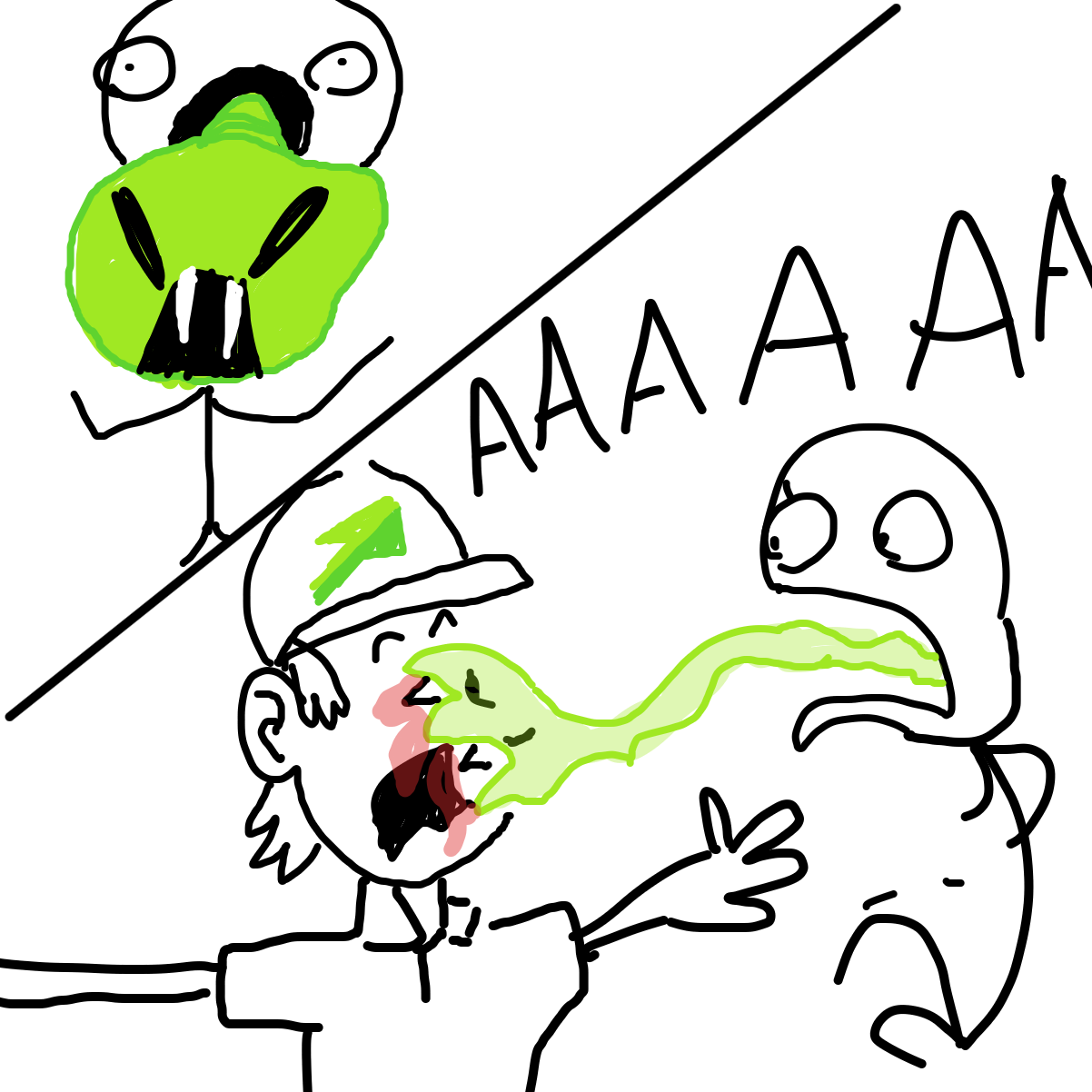 Drawing in Sandwich III: Snake by EvanIsHere