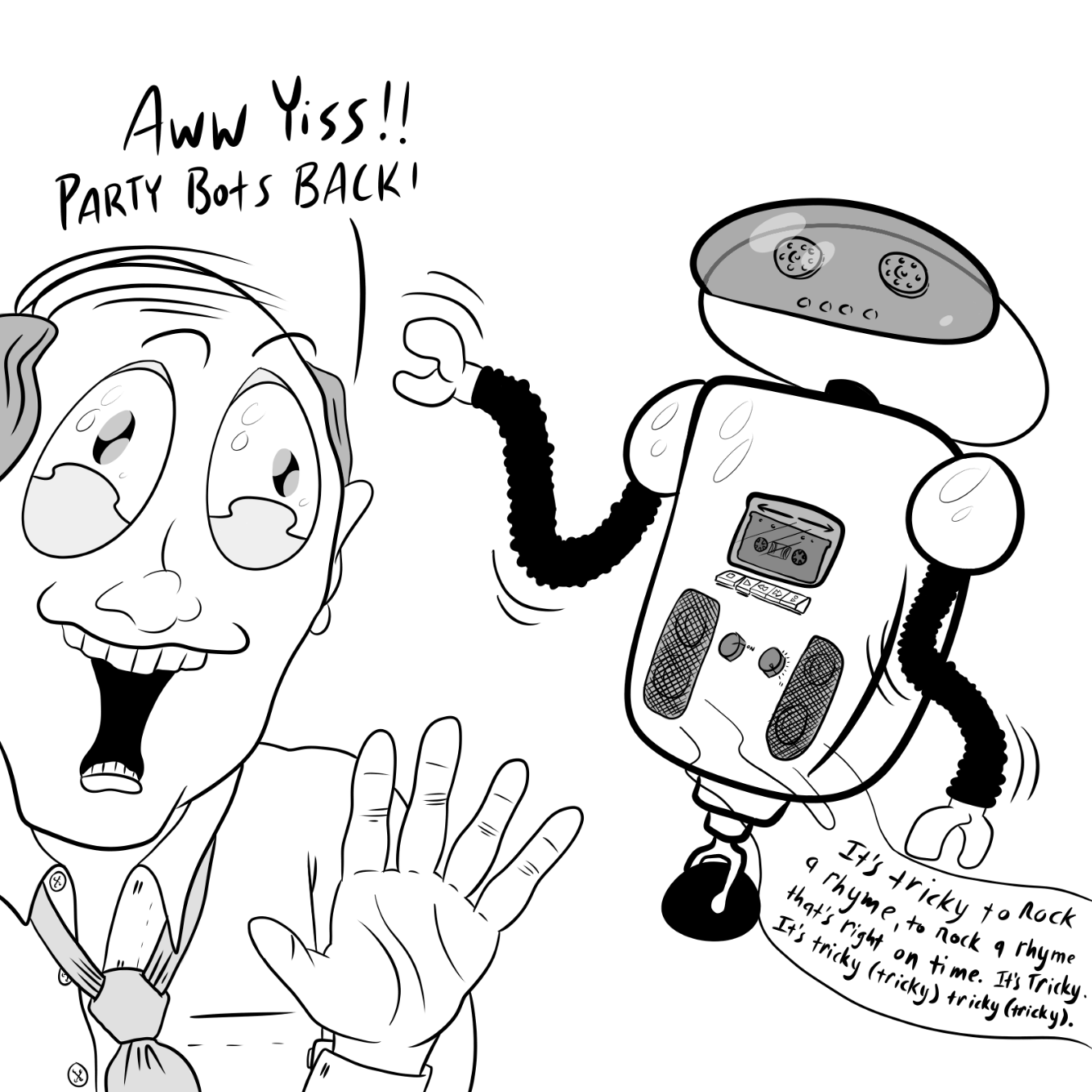  - Online Drawing Game Comic Strip Panel by Wizard Croissant