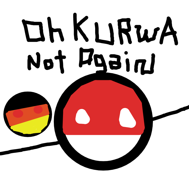 Drawing in Polandball by PickleR1ck