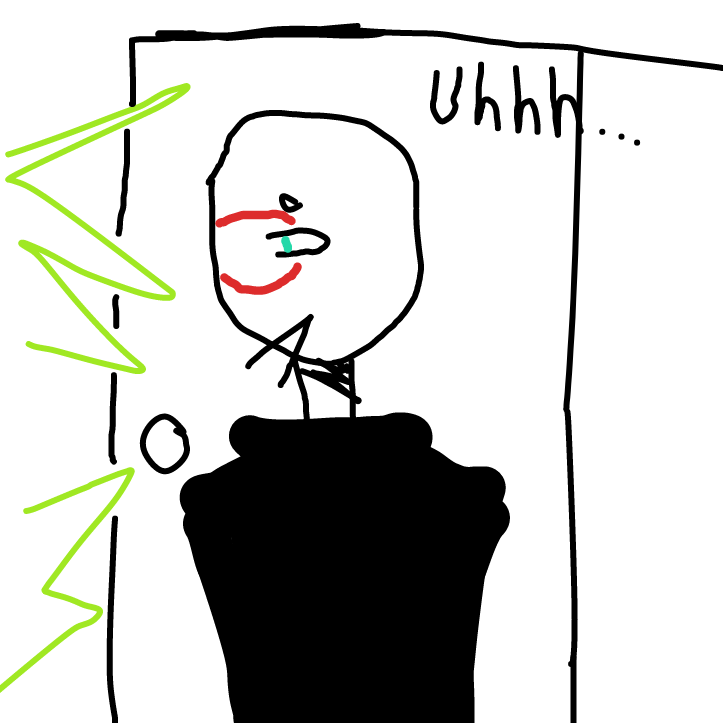 whats goin on in here- uhhh - Online Drawing Game Comic Strip Panel by PickleR1ck