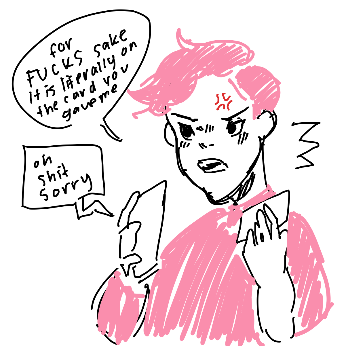 idk man - Online Drawing Game Comic Strip Panel by beau