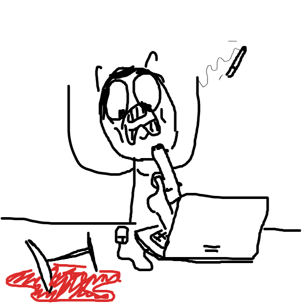 o no - Online Drawing Game Comic Strip Panel by JiveViking