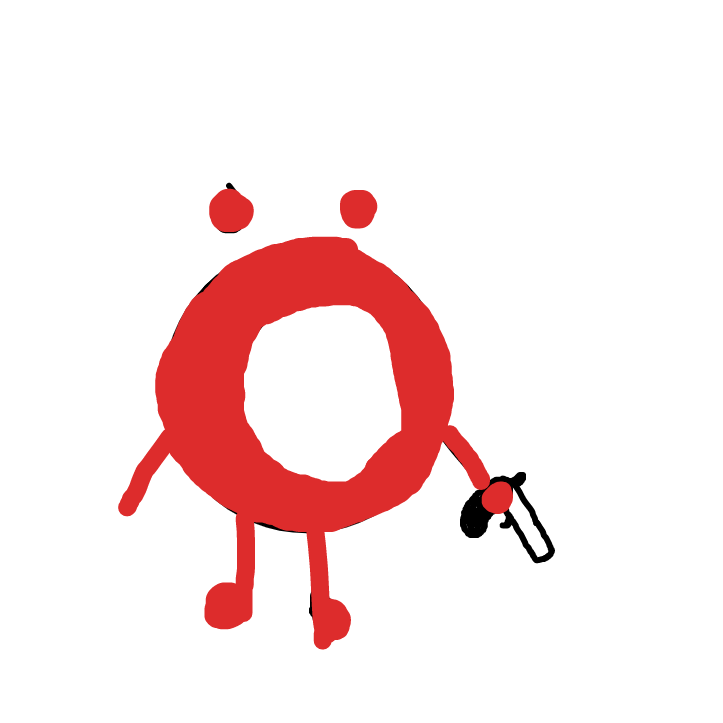 Drawing in o by CCCPUWU