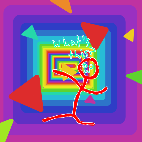 Drawing in Falling FOREVER by Mr. Mint