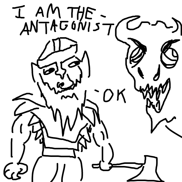 Drawing in Choose Your Own Adventure IDGAF by JiveViking