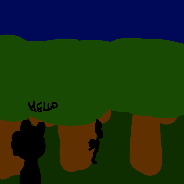 so, he traps and eats everyone he sees that he knows isnt dangerous - Online Drawing Game Comic Strip Panel by Nejt