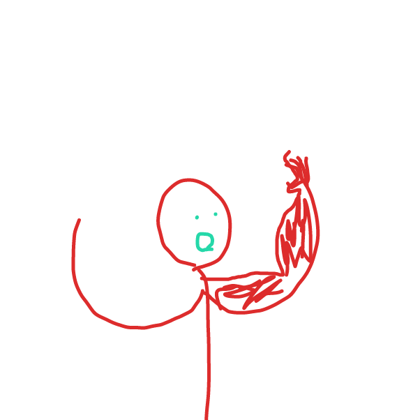 Drawing in stik by Mr. Mint