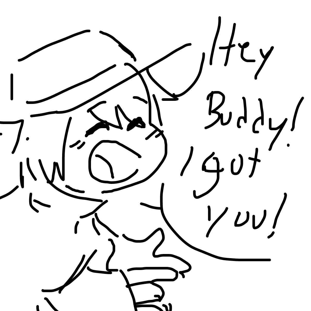 Drawing in cactus man by Dragonblitzx