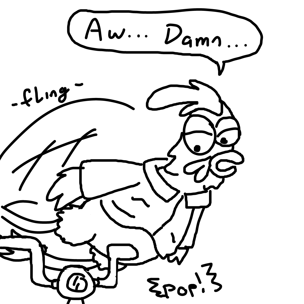  - Online Drawing Game Comic Strip Panel by CherryFlavored