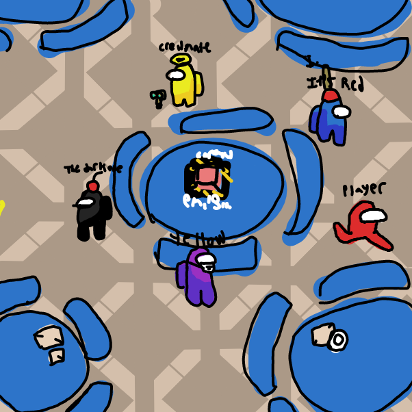 Drawing in Among us, part one by Mr. Mint