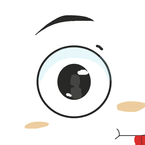 Drawing in Eye by Pupsicle