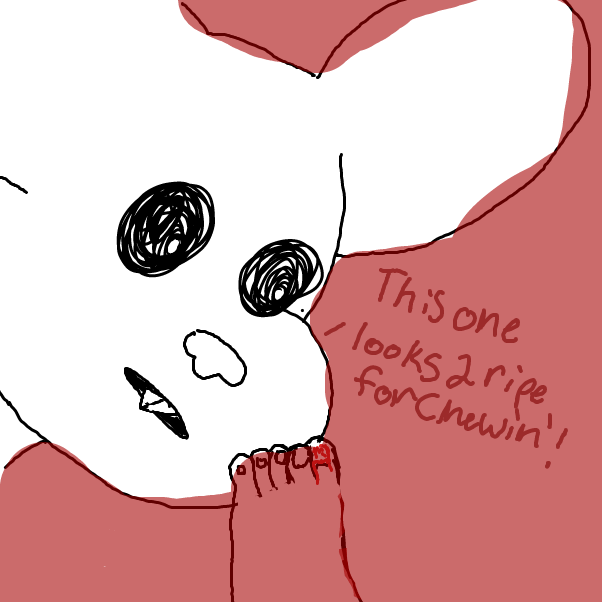 Drawing in Micky the toenail stealer by Michael_Mayonaise