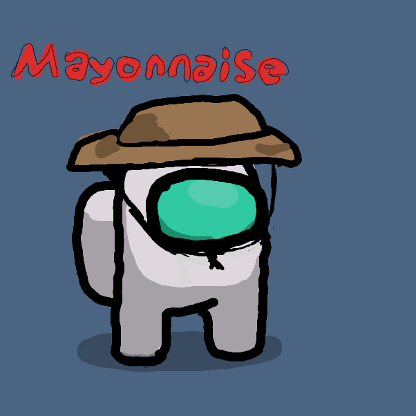 Drawing in what does your Among Us dude look like by Michael_Mayonaise