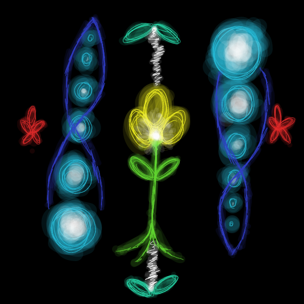 Drawing in Flowers by ItzAki