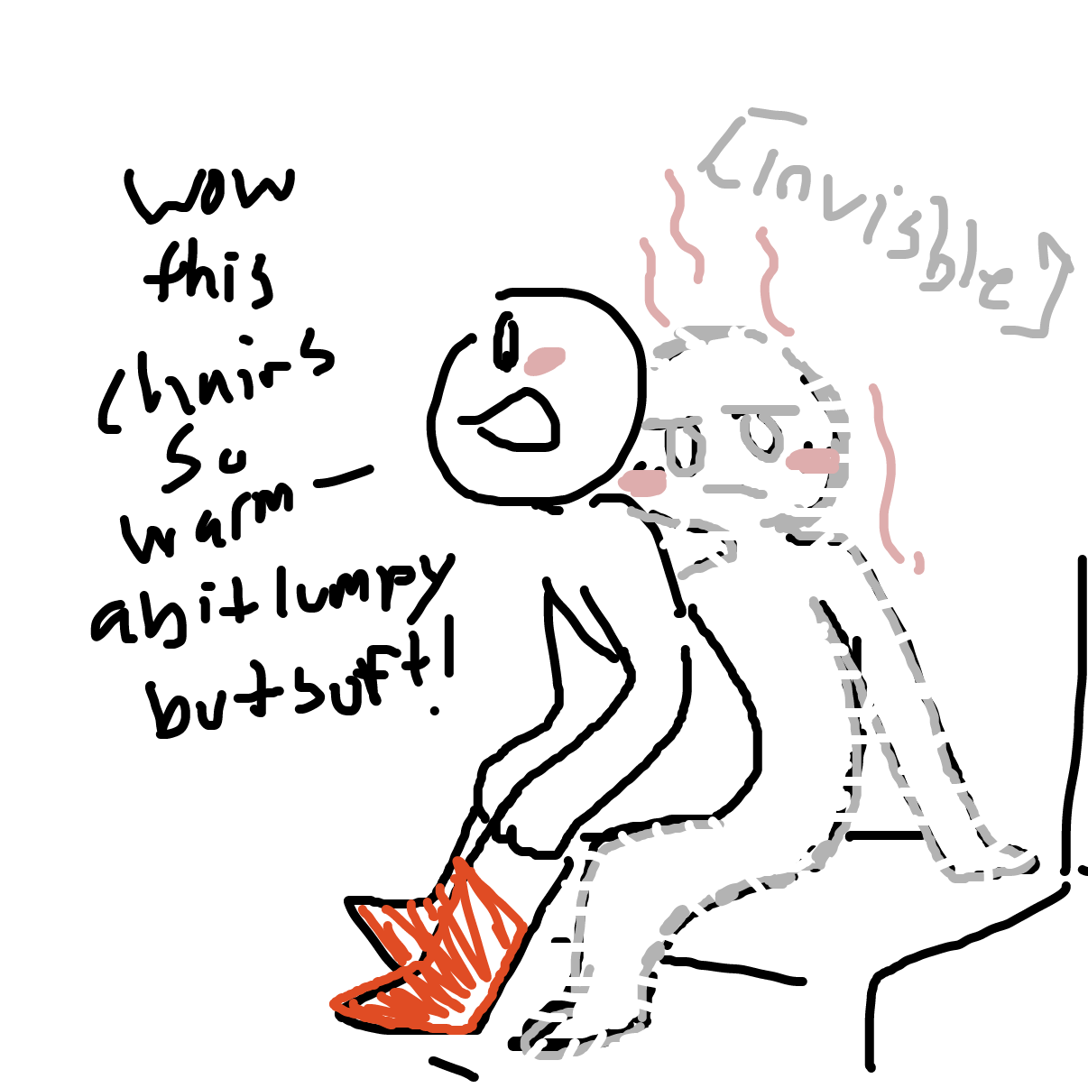 Drawing in Thermal Hand by Dragonblitzx