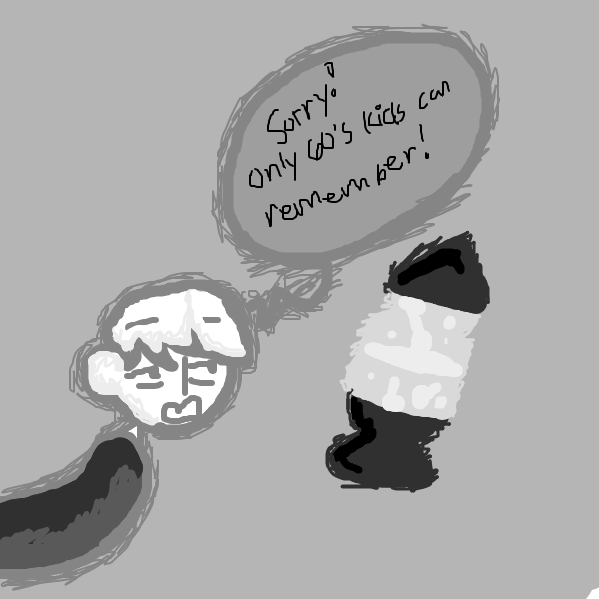 I heard the lava lamp was created in 1963! That's why I put lava lamp as "what 60's kids can remember" (also black and white to be clever) - Online Drawing Game Comic Strip Panel by RWeaper