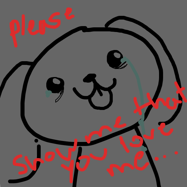 Give this dawg some luv hun. - Online Drawing Game Comic Strip Panel by RandomDoodler