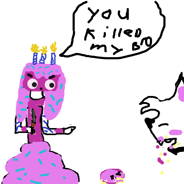 Drawing in mmmm cake by kitten