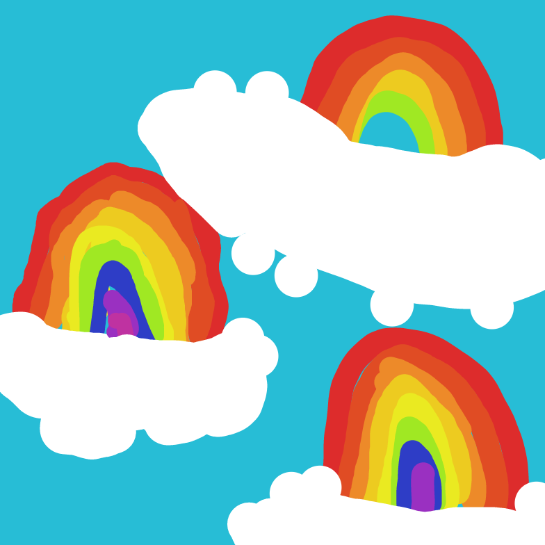 Drawing in Rainbow by Crazy Fox