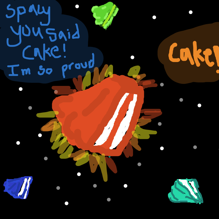CAKE! - Online Drawing Game Comic Strip Panel by FruitGUMMY
