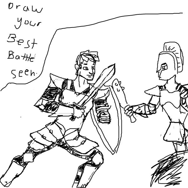  - Online Drawing Game Comic Strip Panel by booboobear