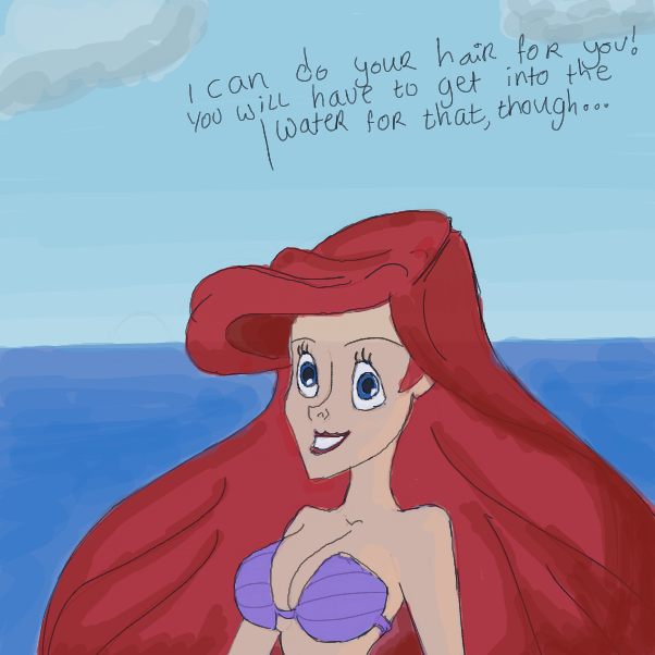 Drawing in bedasil me and make me pretty by Sunset Shimmer