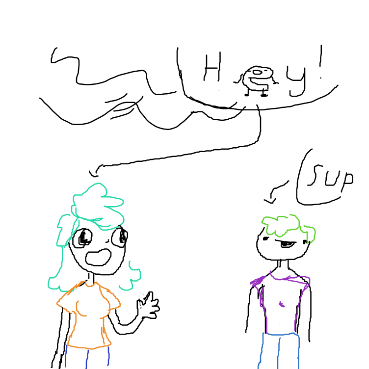  - Online Drawing Game Comic Strip Panel by booboobear