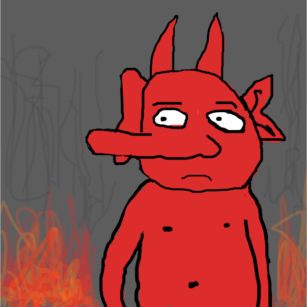 Drawing in Lil Demon by Yung Curmudgeon