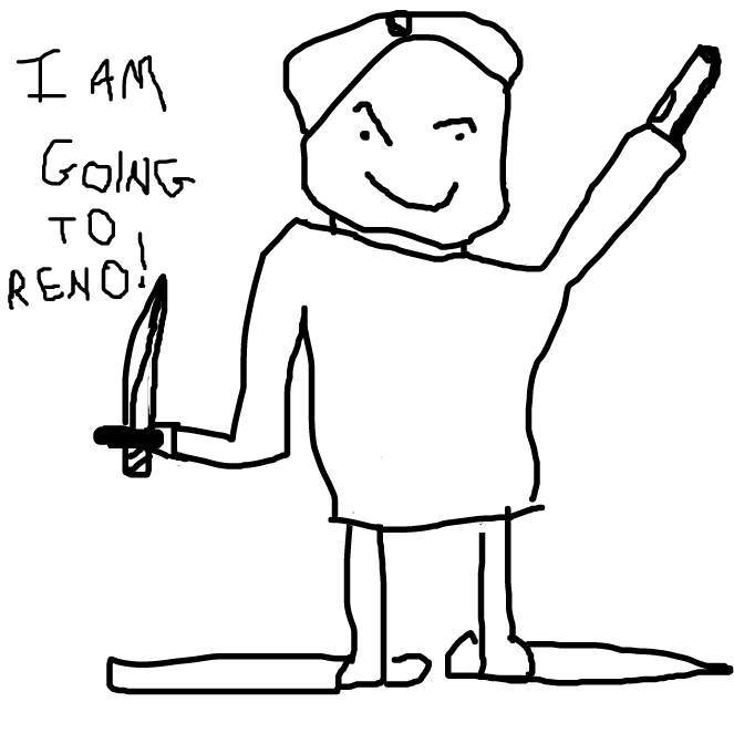 In Reno... - Online Drawing Game Comic Strip Panel by Yung Curmudgeon