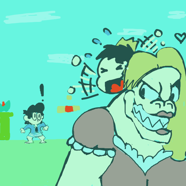 Oh no! Prince Peacho has been kidnap by the evil Queen Koop-aren! - Online Drawing Game Comic Strip Panel by boringgoodietwoshoes