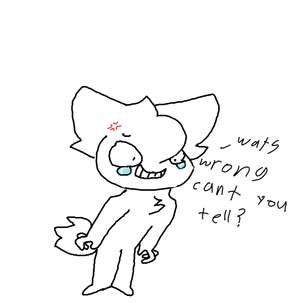 Drawing in Why you sad by popitycorn