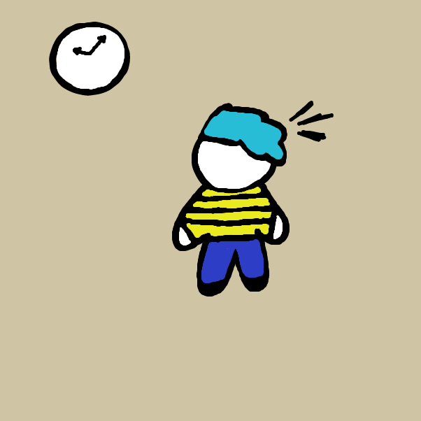 Drawing in I'm late! by ItzAki