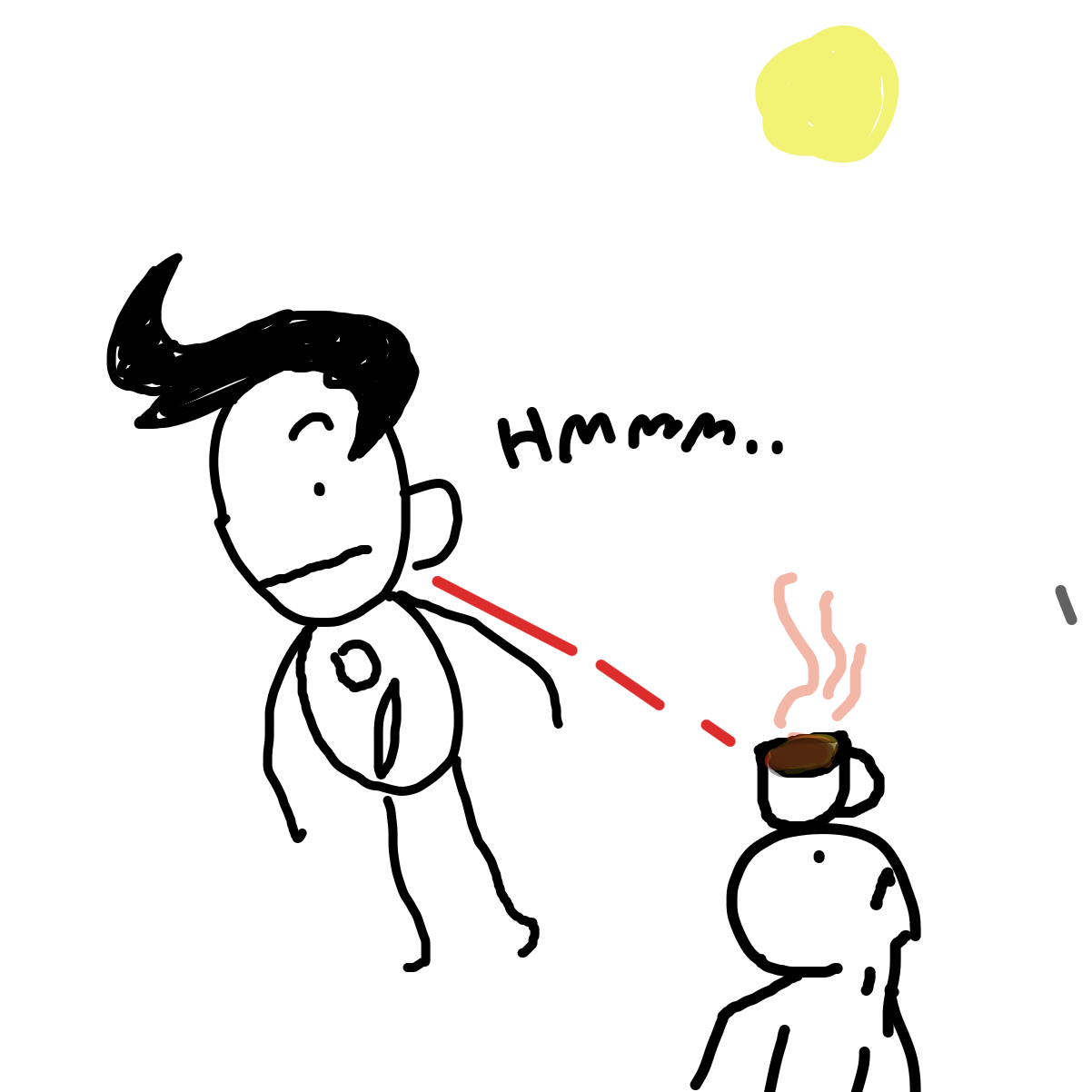 Drawing in its semse that you have cofee but i dont part two by EvanIsHere