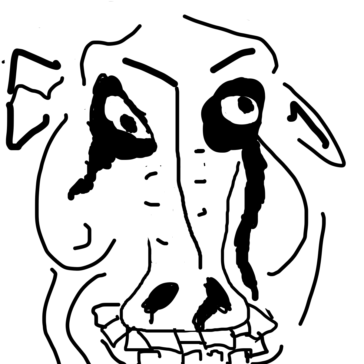 Drawing in That Horse Has Been Dead For Quite A While by BonneyOhara 