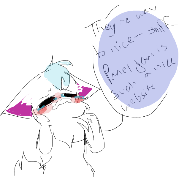 Drawing in people being nice by RandomDoodler