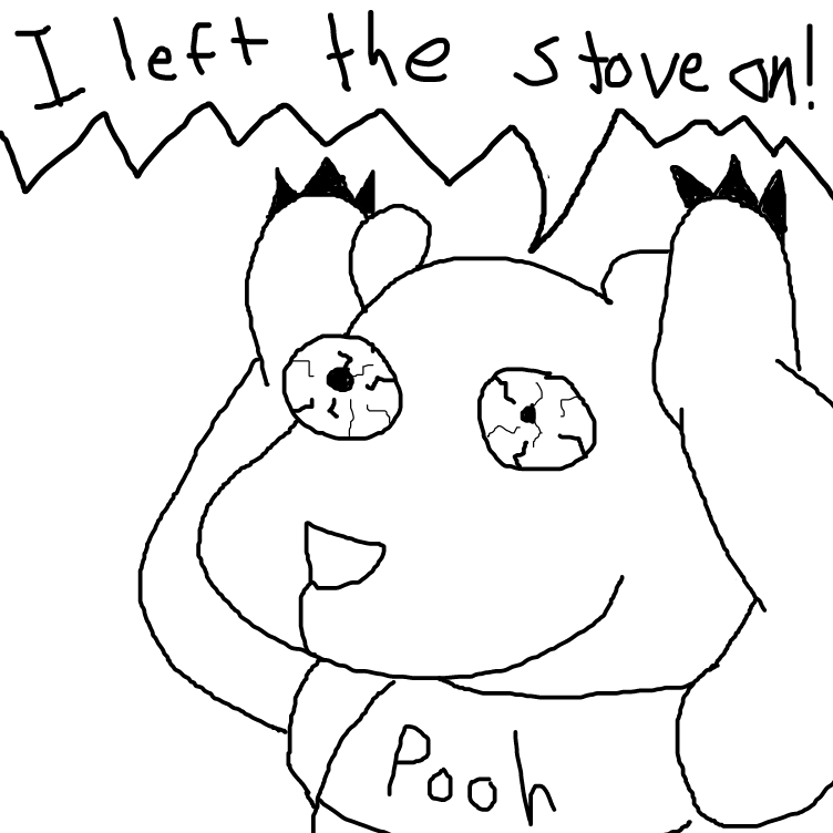 Drawing in I have returned by Pail