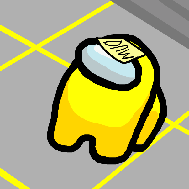 Drawing in what does your Among Us dude look like by RandomDoodler