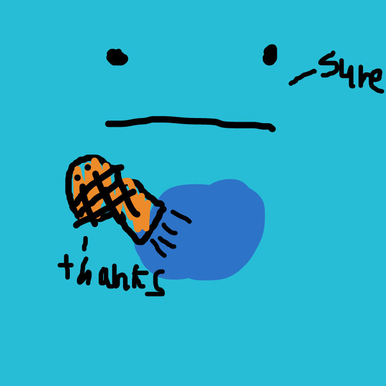 Drawing in Fido Fish by Duncan