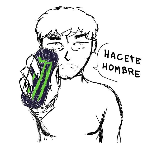 Drawing in Hazte hombre by Maximo