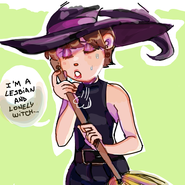 Drawing in Spooky witch by Kaigu