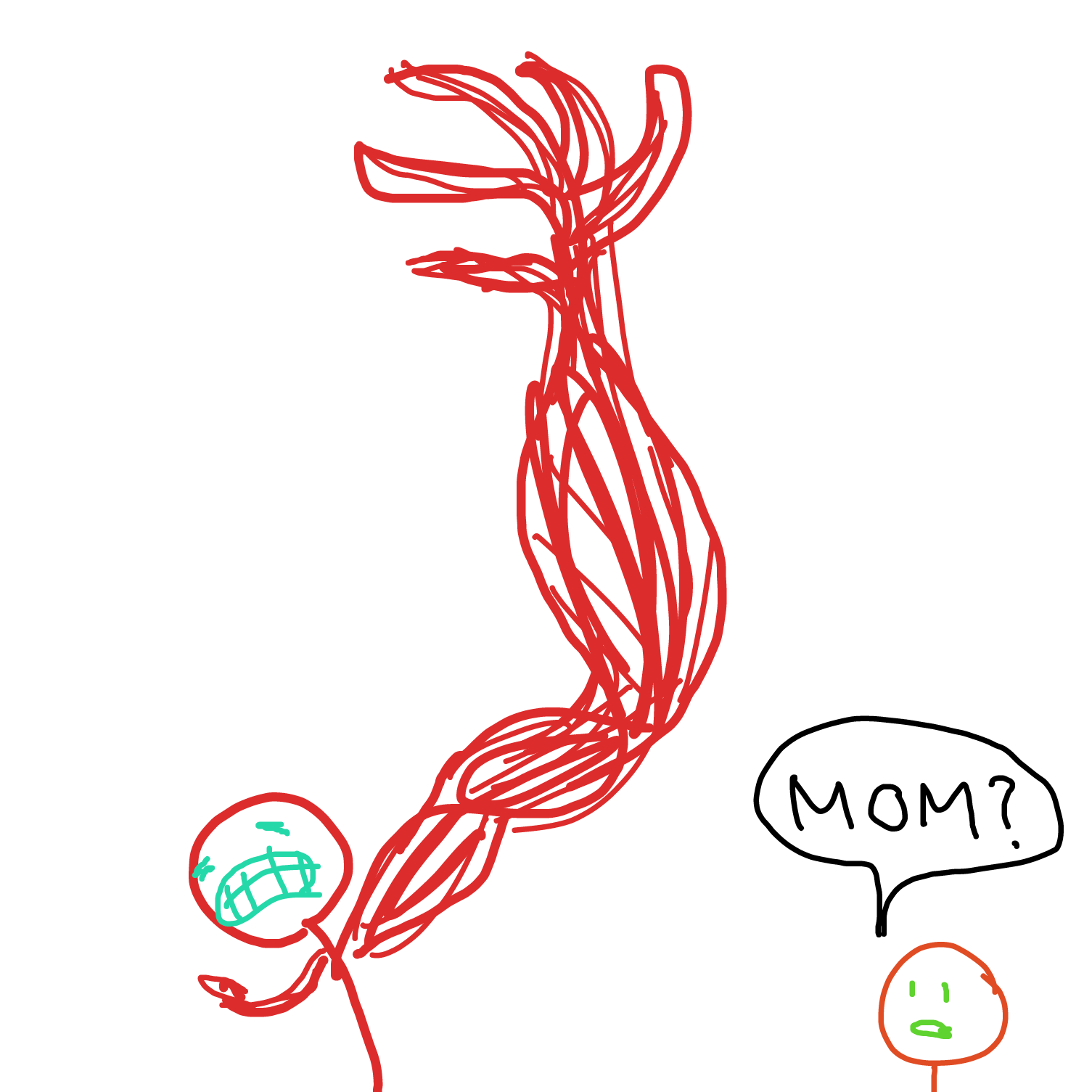 the child enters the room - Online Drawing Game Comic Strip Panel by Limarila